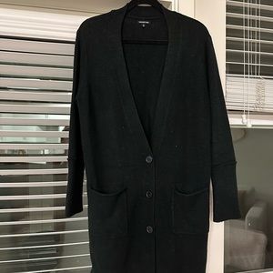 Black over sized V neck cardigan
